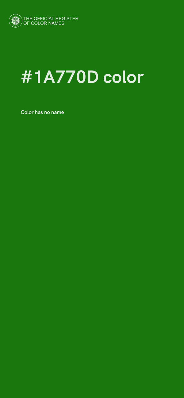 #1A770D color image