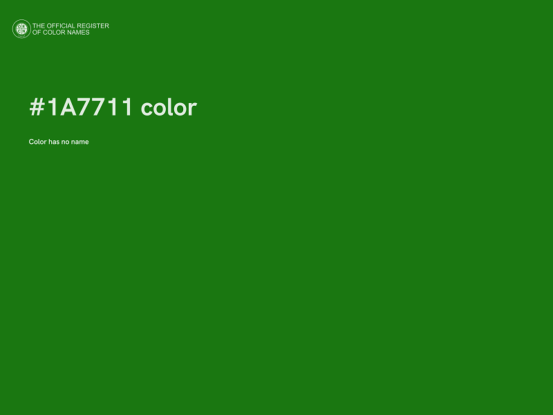 #1A7711 color image