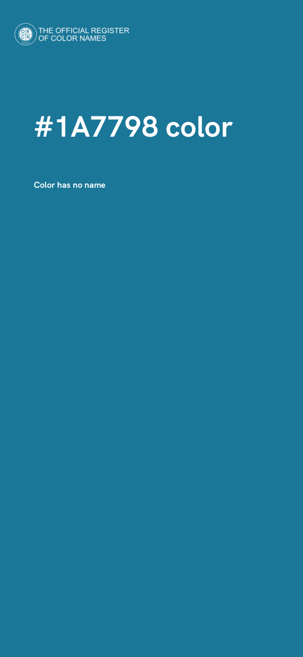 #1A7798 color image