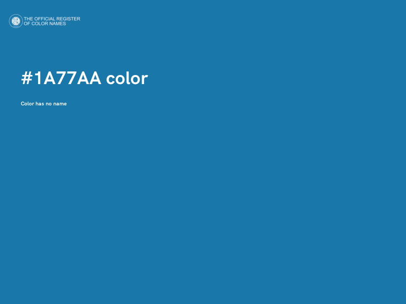 #1A77AA color image