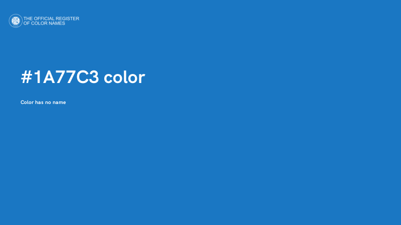 #1A77C3 color image