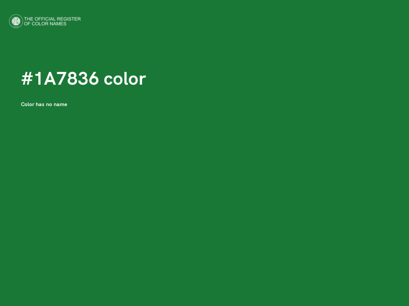#1A7836 color image