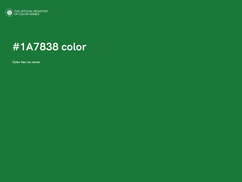 #1A7838 color image
