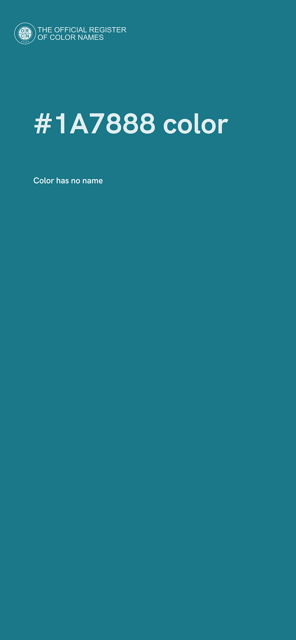 #1A7888 color image