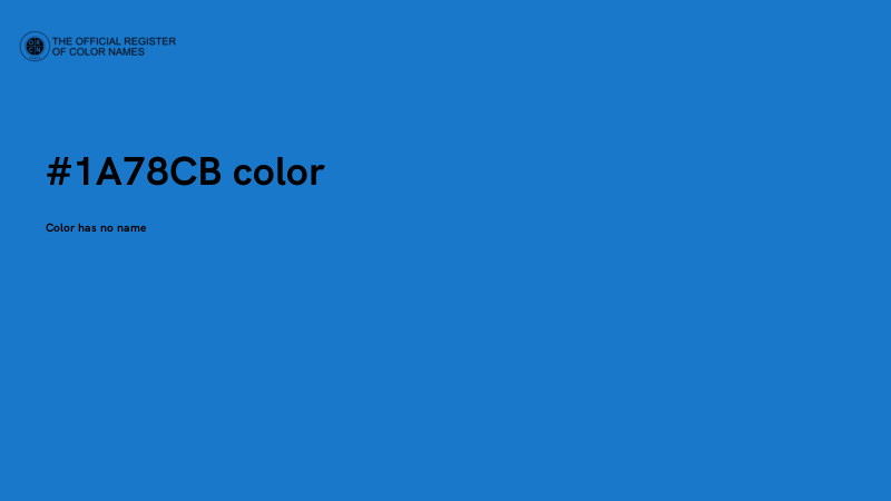 #1A78CB color image