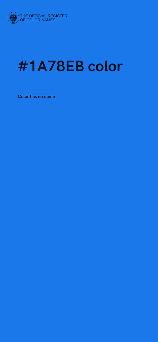 #1A78EB color image