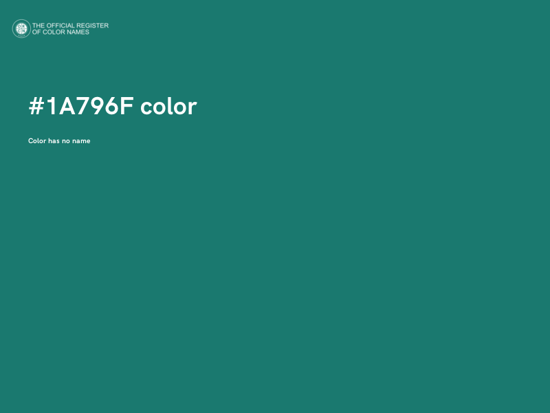 #1A796F color image