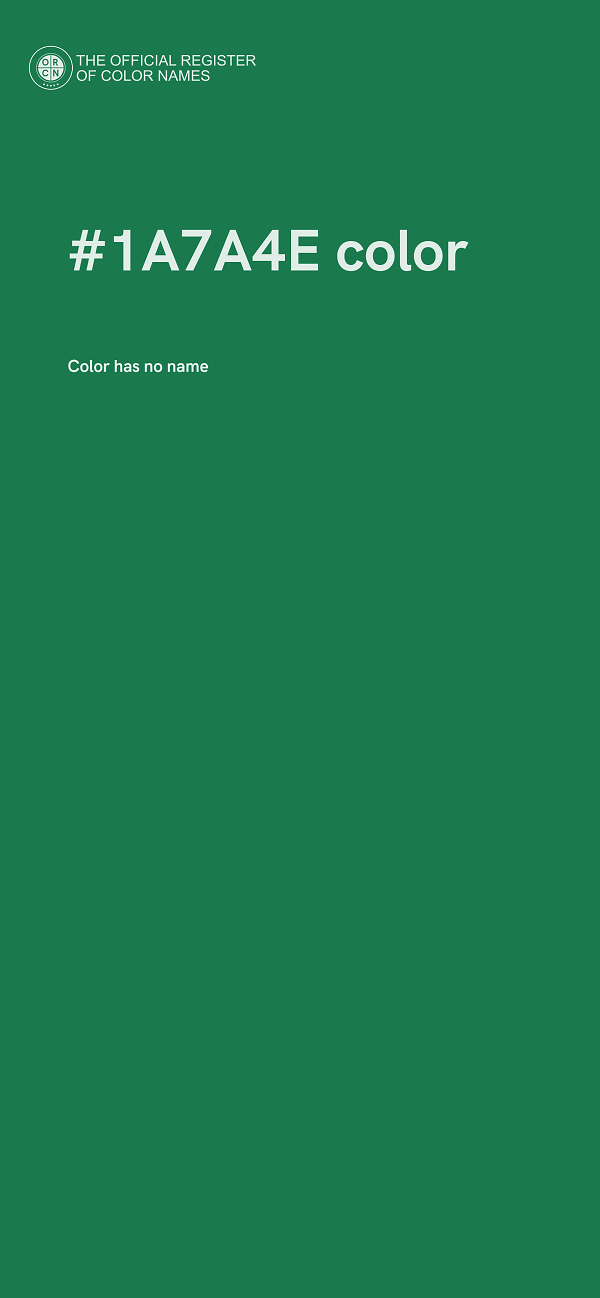 #1A7A4E color image