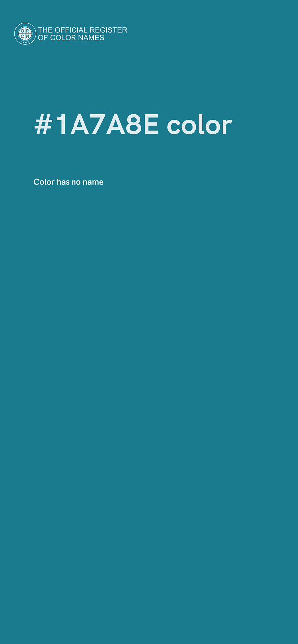 #1A7A8E color image