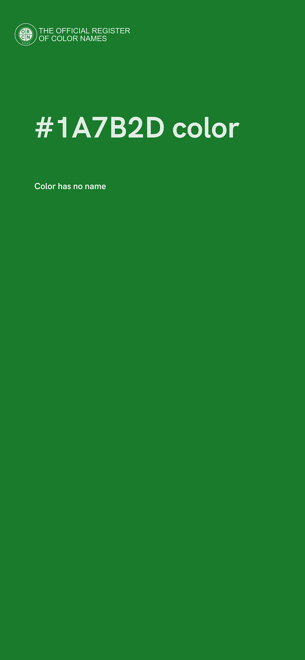 #1A7B2D color image