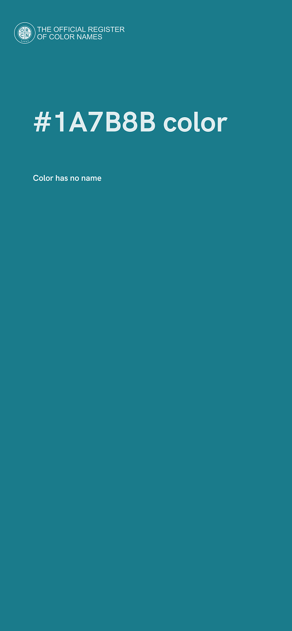 #1A7B8B color image