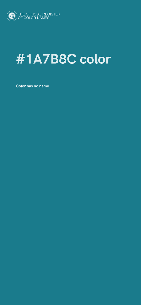 #1A7B8C color image