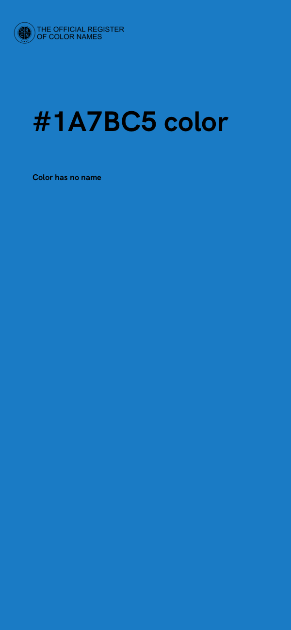 #1A7BC5 color image