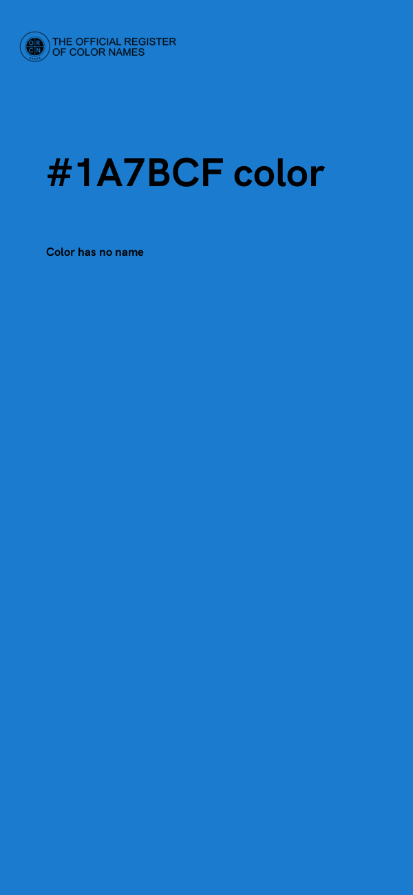 #1A7BCF color image