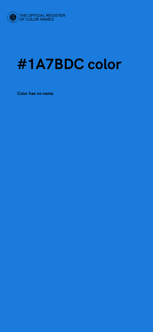 #1A7BDC color image