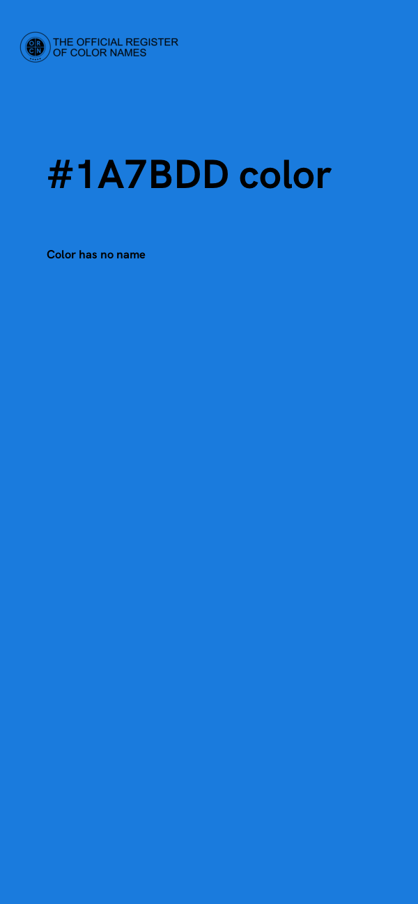 #1A7BDD color image