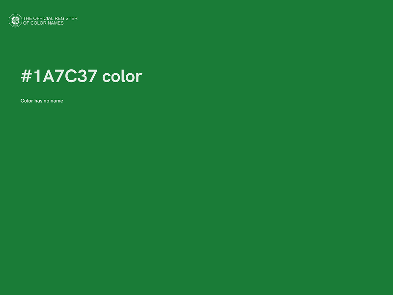 #1A7C37 color image