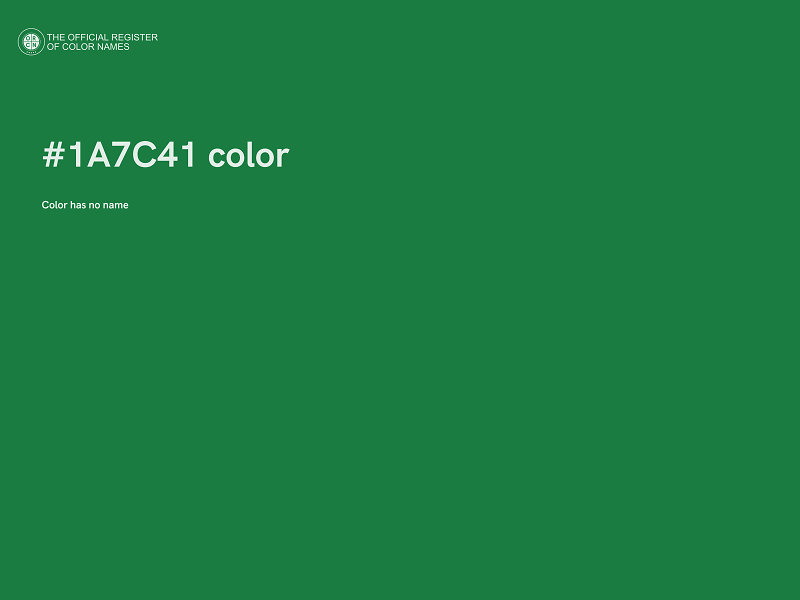 #1A7C41 color image