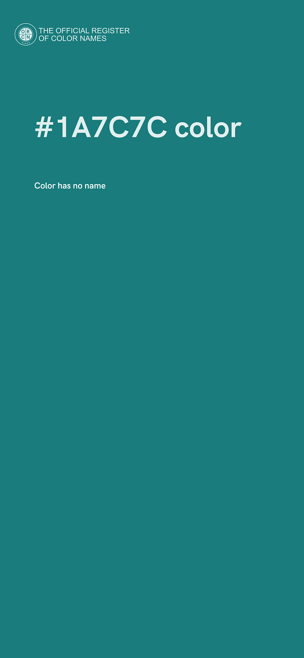 #1A7C7C color image