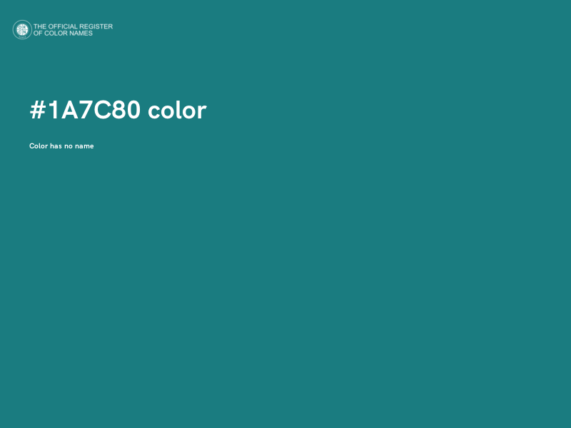 #1A7C80 color image