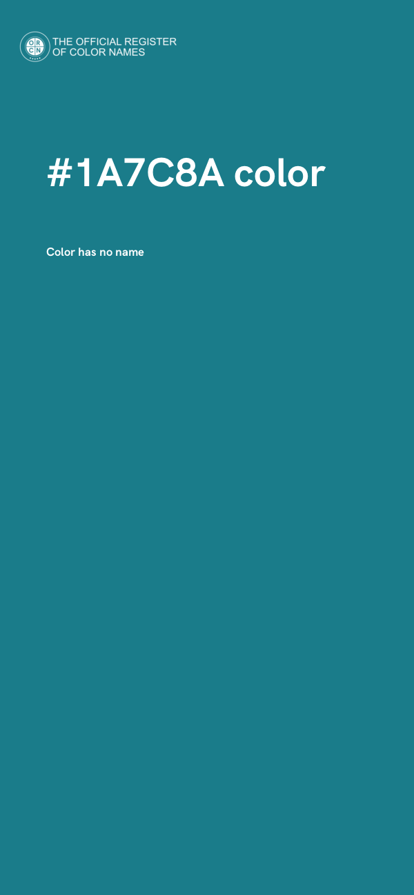 #1A7C8A color image