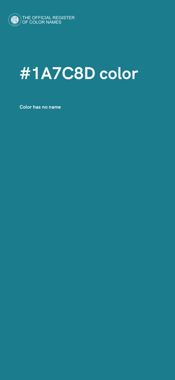 #1A7C8D color image