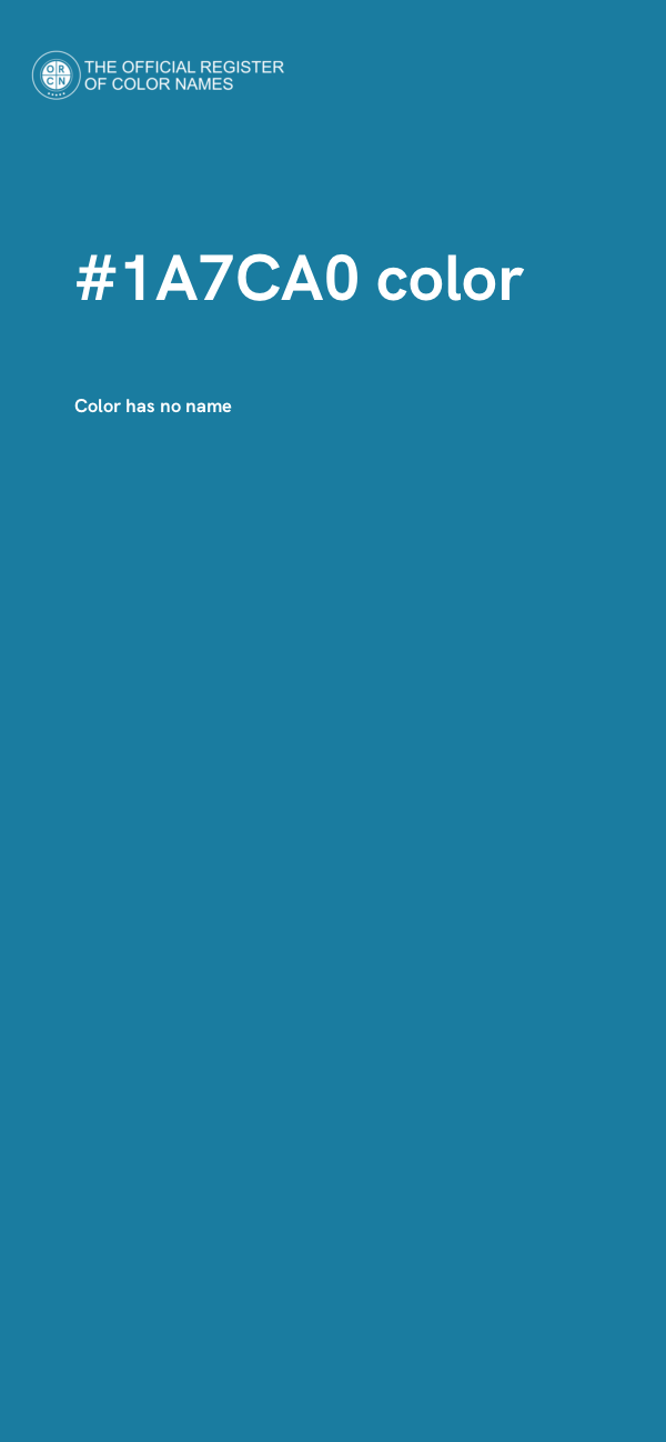 #1A7CA0 color image