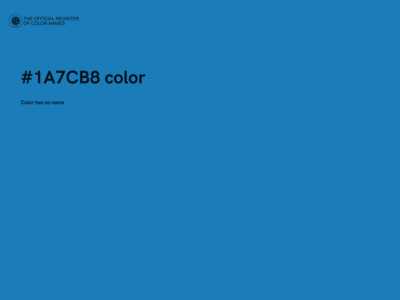 #1A7CB8 color image