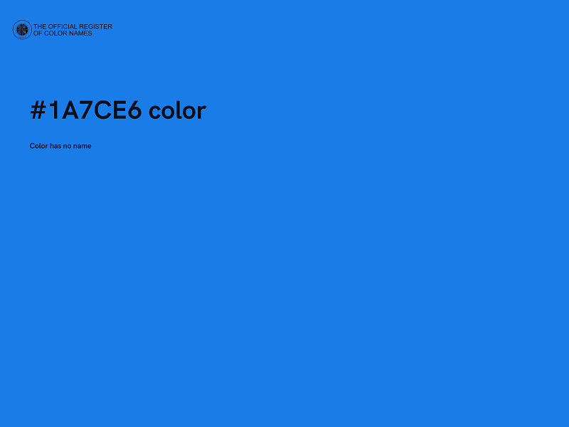 #1A7CE6 color image