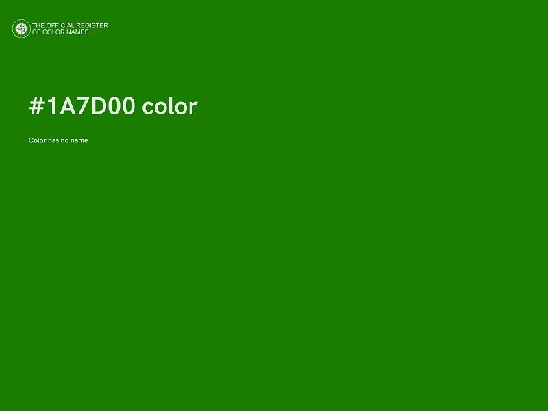 #1A7D00 color image