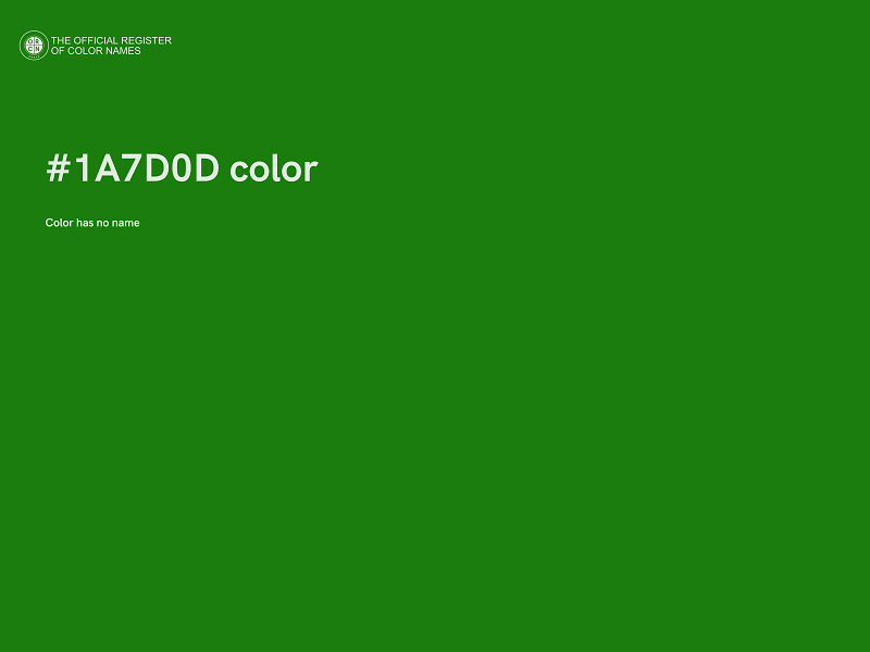 #1A7D0D color image