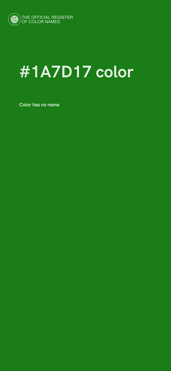 #1A7D17 color image