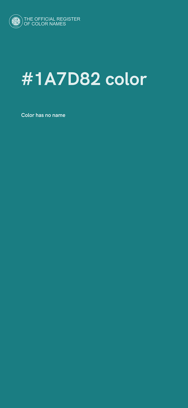 #1A7D82 color image