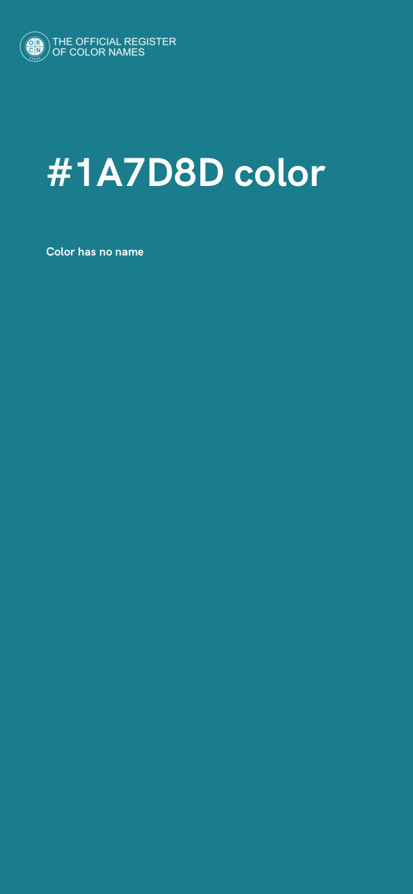 #1A7D8D color image