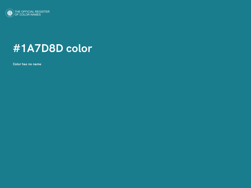#1A7D8D color image