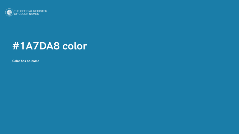 #1A7DA8 color image