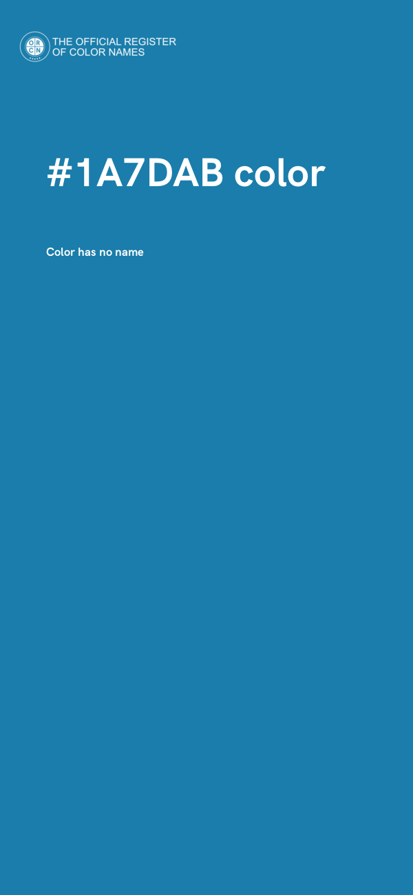 #1A7DAB color image