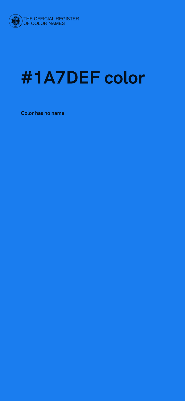#1A7DEF color image