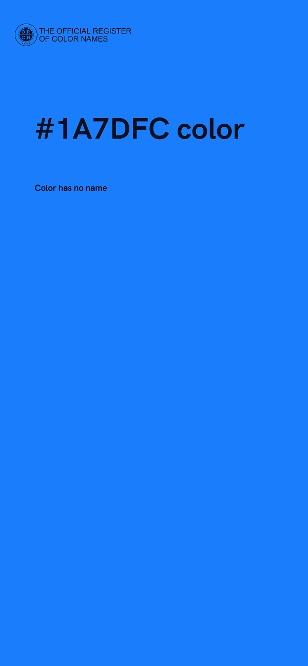 #1A7DFC color image
