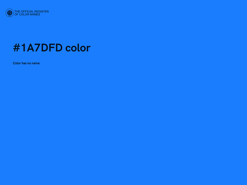 #1A7DFD color image