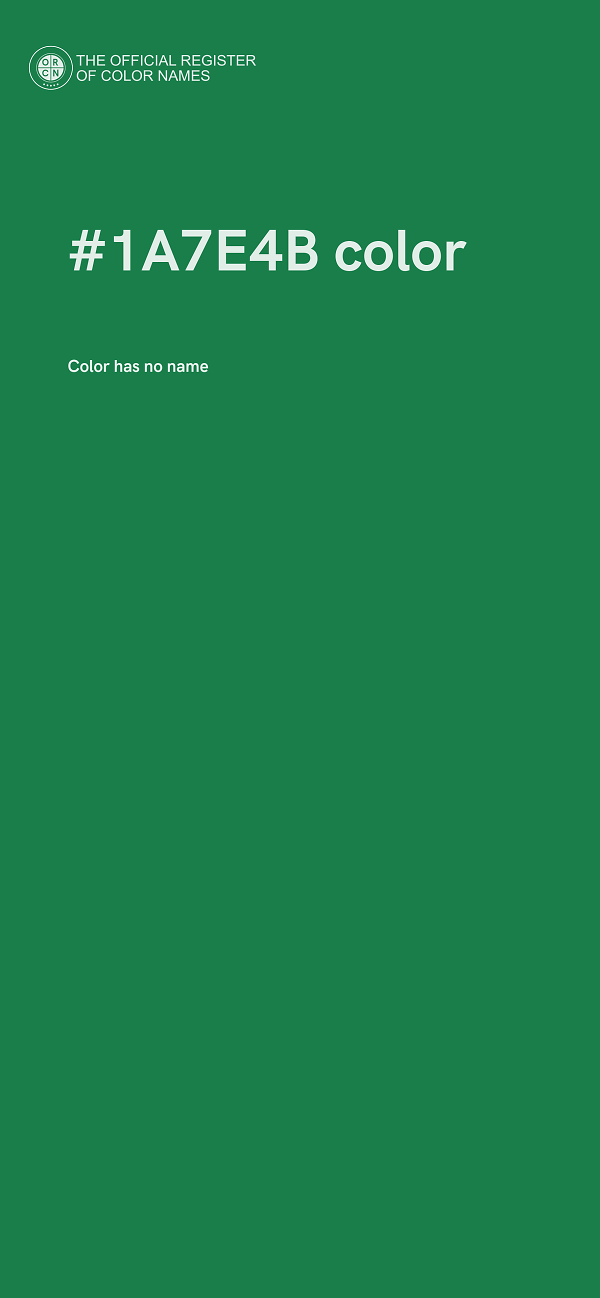 #1A7E4B color image