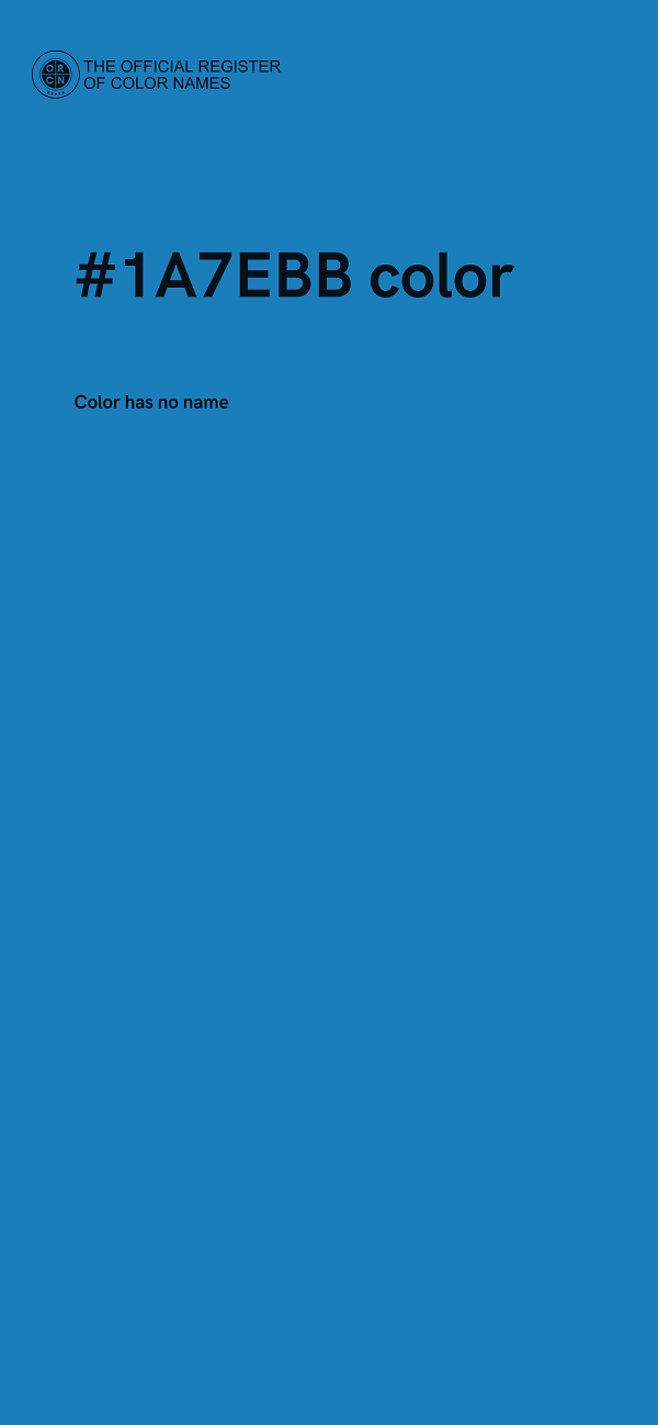 #1A7EBB color image