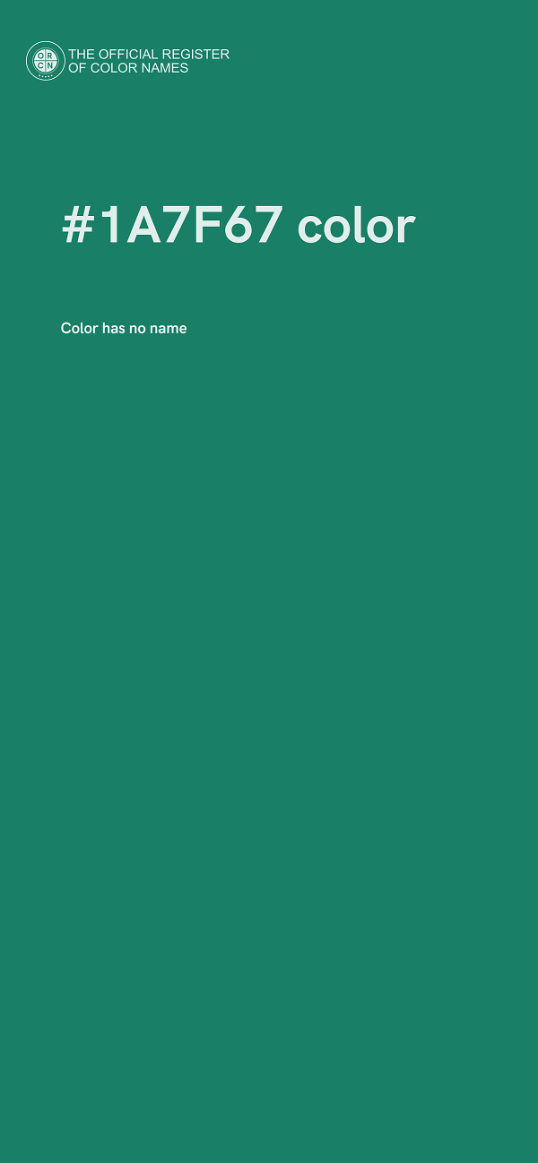 #1A7F67 color image