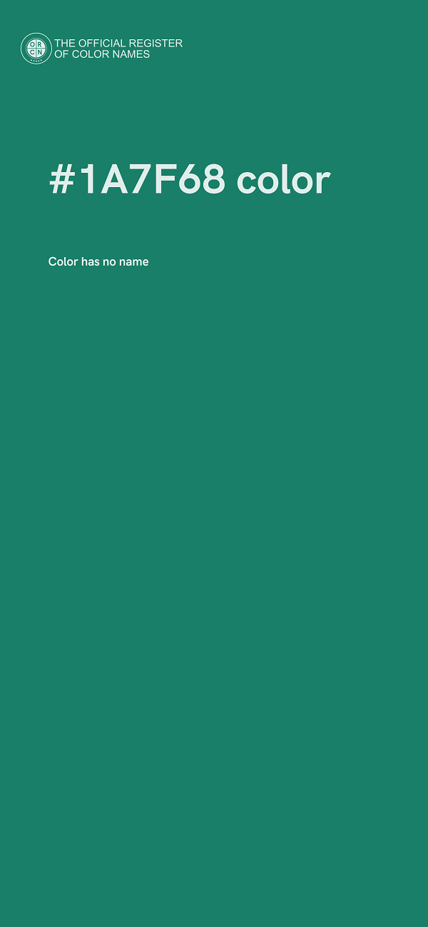 #1A7F68 color image