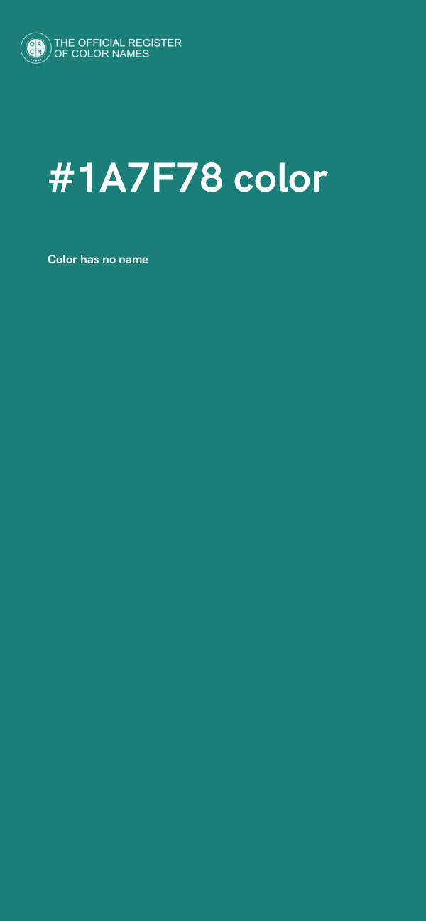 #1A7F78 color image