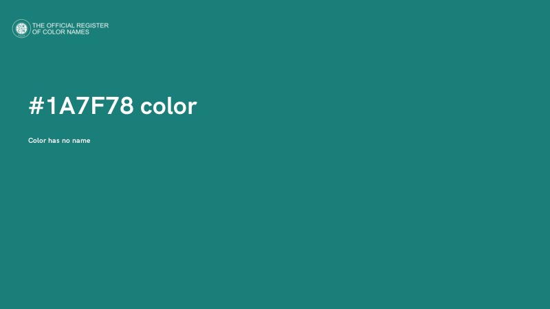 #1A7F78 color image