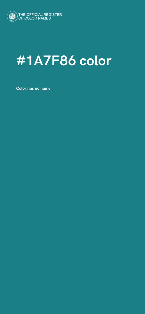 #1A7F86 color image