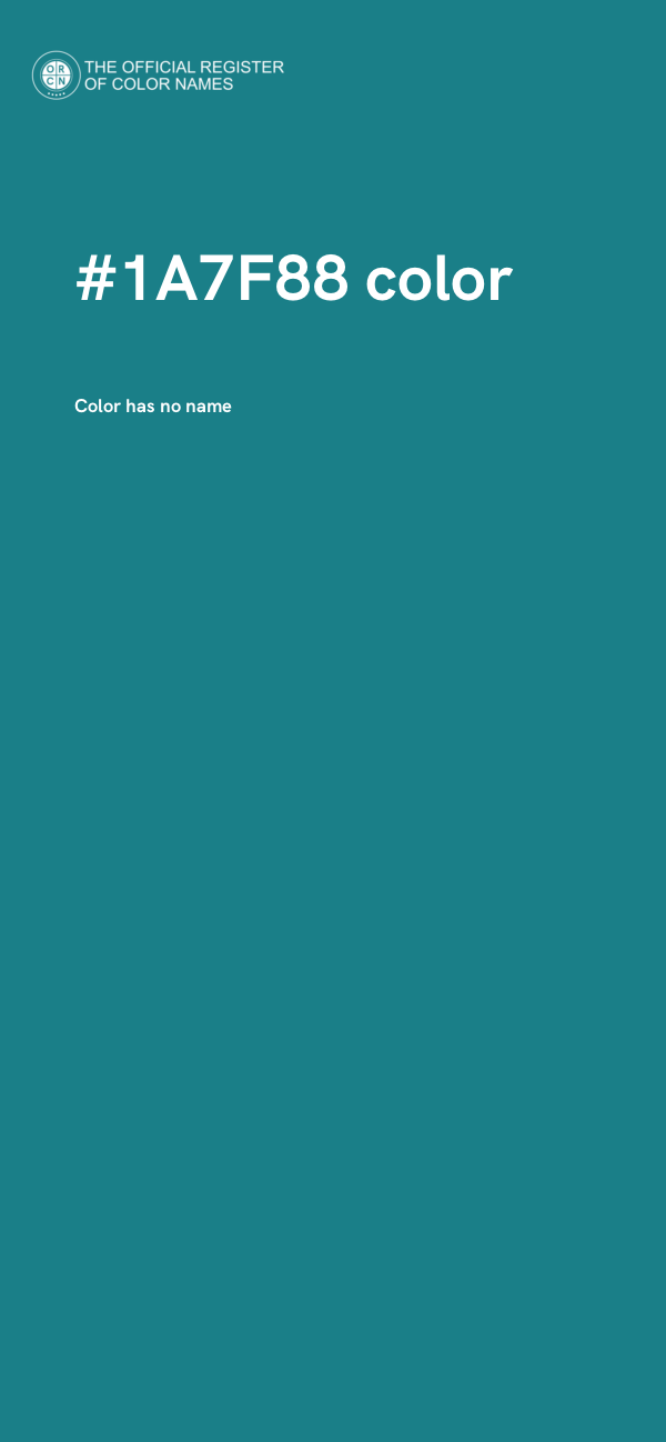 #1A7F88 color image