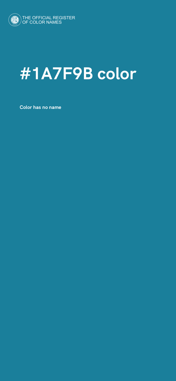#1A7F9B color image