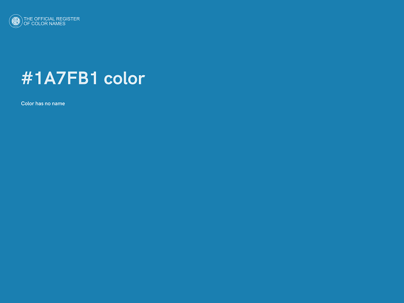 #1A7FB1 color image